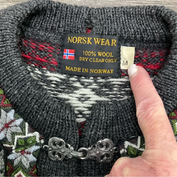 Norskwear 100% Wool Norwegian Sweater - Picture 3 of 8
